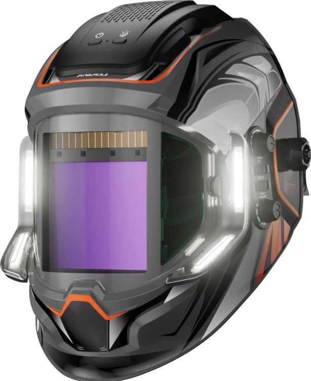 7. ANDELI Welding Helmet with 4 LED Light